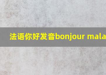 法语你好发音bonjour malamlt